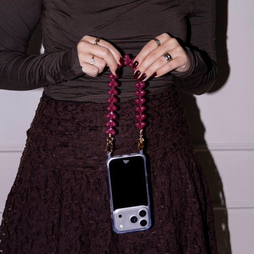 xoxo Wildhearts Funky Hearts Cord (burgundy)