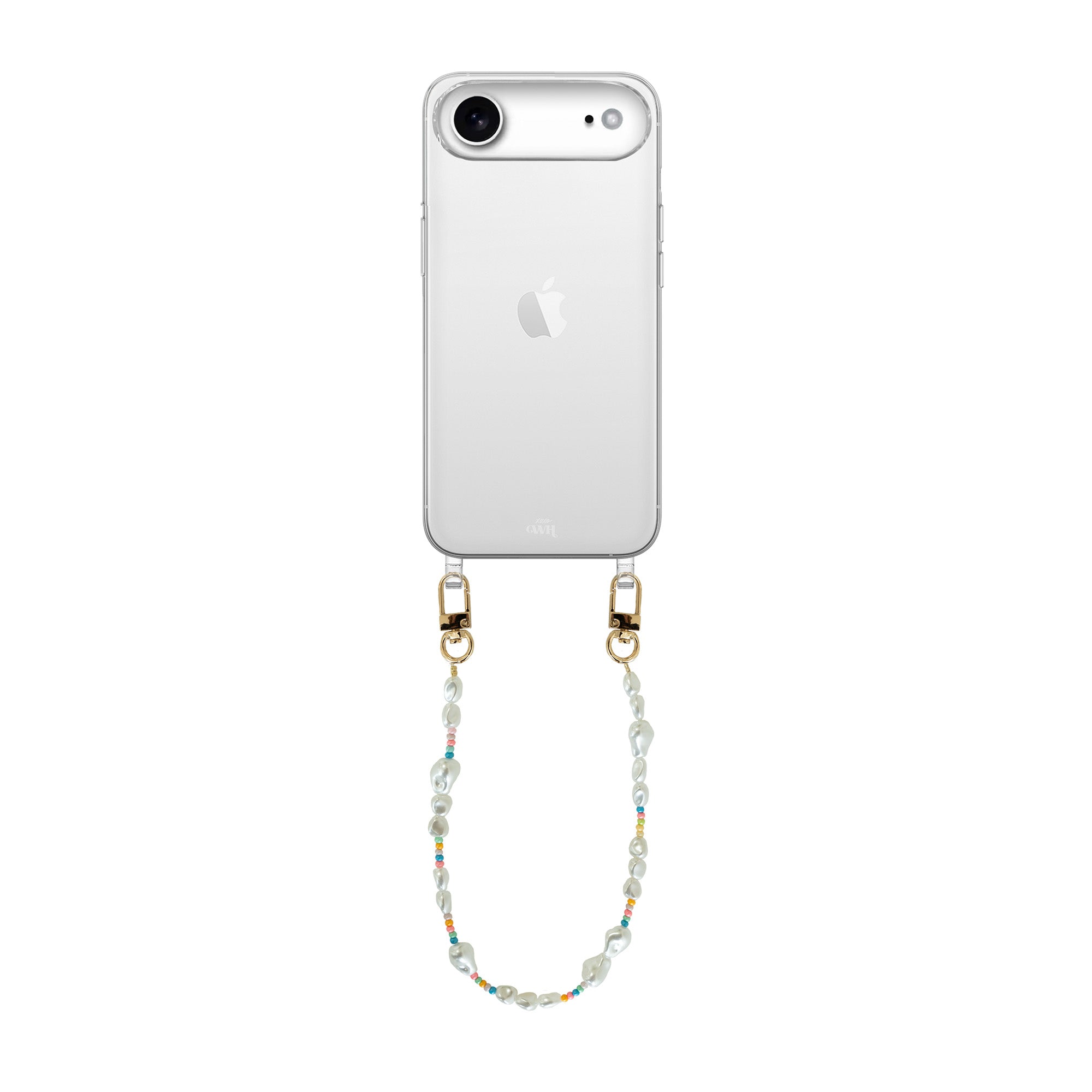 xoxo Wildhearts iPhone 17 Air - Beachy Vibes Transparant Cord Case - Short Cord
