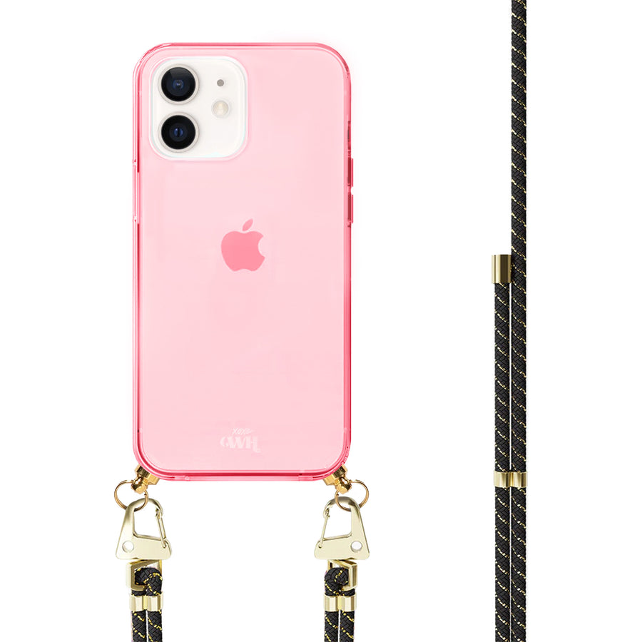 xoxo Wildhearts - iPhone 11 - Gold Goddess Cord Case Pink