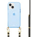 Gold Goddess Cord Case Blue - iPhone 15