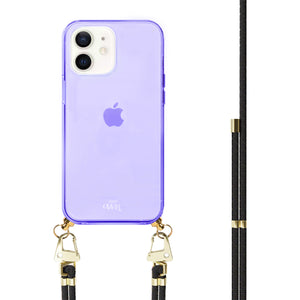 xoxo Wildhearts - iPhone 11 - Black & Gold Cord Case Purple
