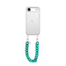 iPhone 17 Air - Blue Ocean Transparant Cord Case - Short Cord