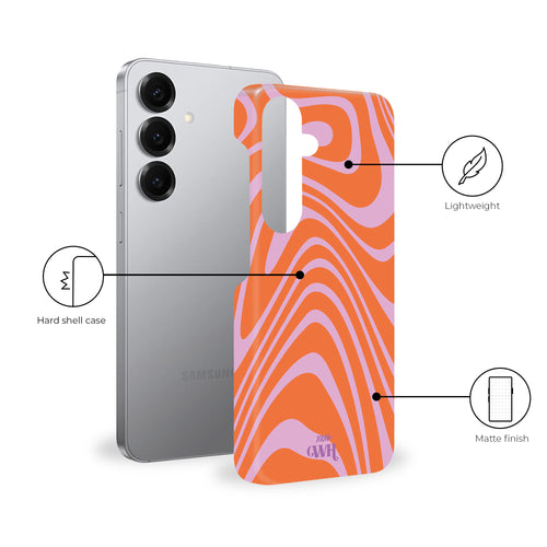 xoxo Wildhearts Boogie Wonderland Orange - Single Layer - Samsung Galaxy S25