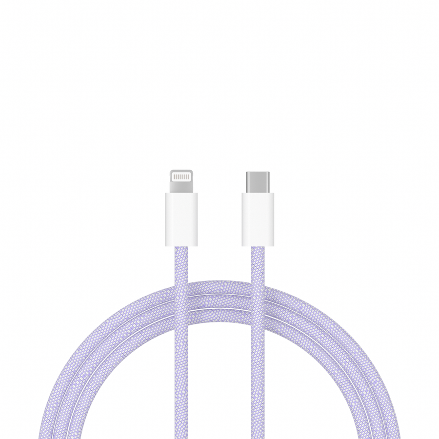 USB-C to Lightning cable - 1 Meter (purple)