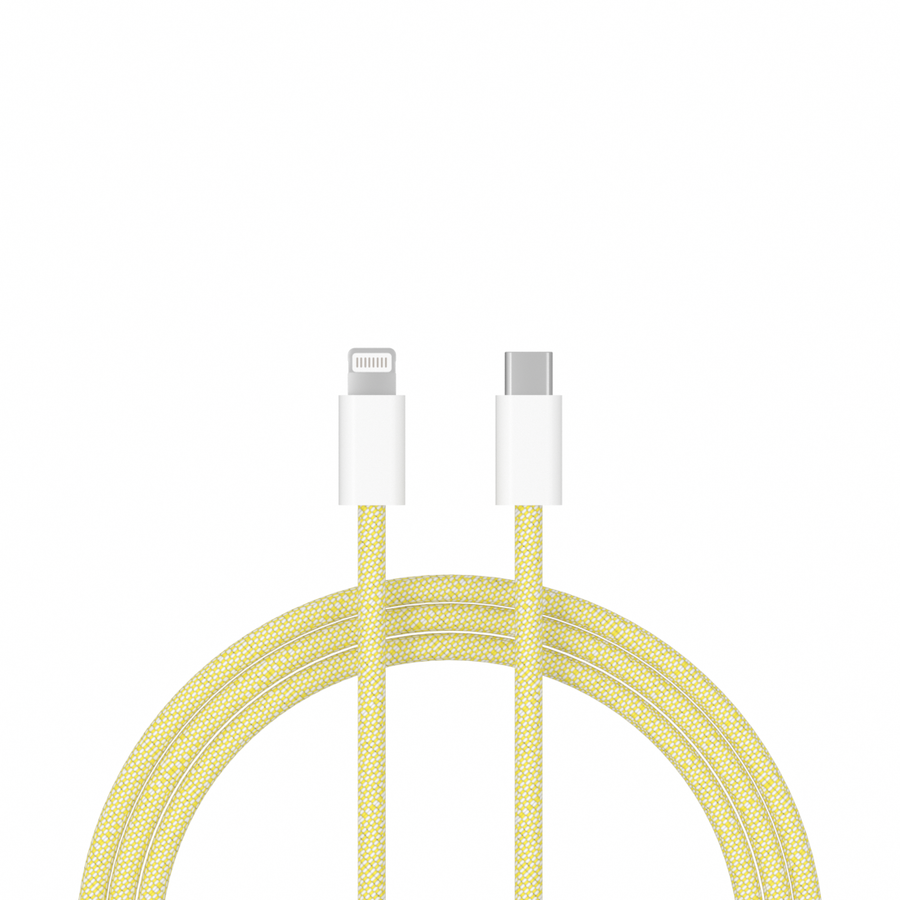 xoxo Wildhearts - USB-C to Lightning cable - 1 Meter (yellow)