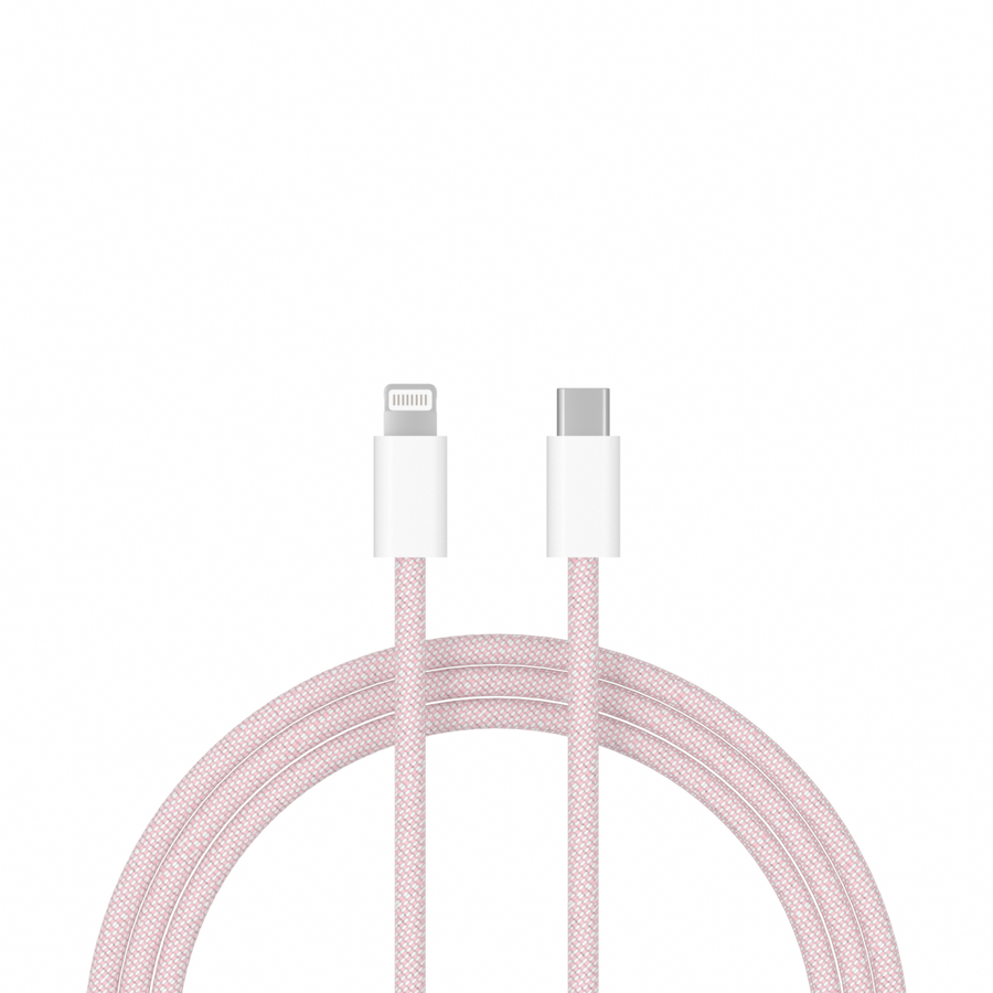 USB-C to Lightning cable - 1 Meter (pink)