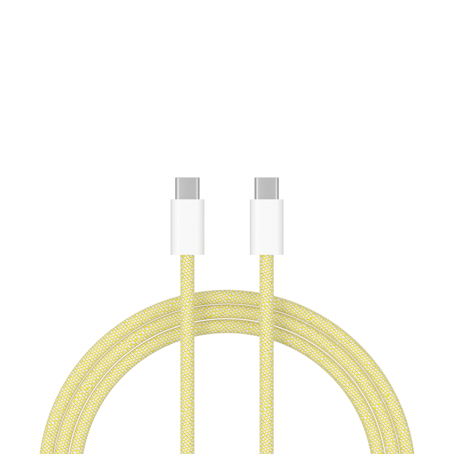 xoxo Wildhearts - USB-C to USB-C cable - 1 Meter (yellow)