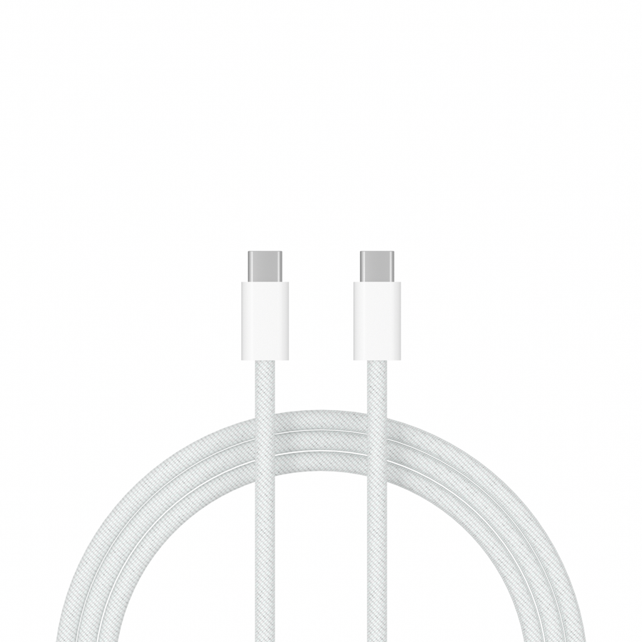 USB-C to USB-C cable - 1 Meter (white)