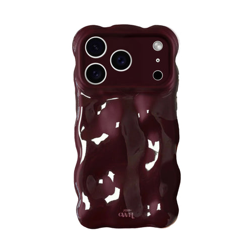 xoxo Wildhearts Bubbly case Burgundy - iPhone 17 Pro