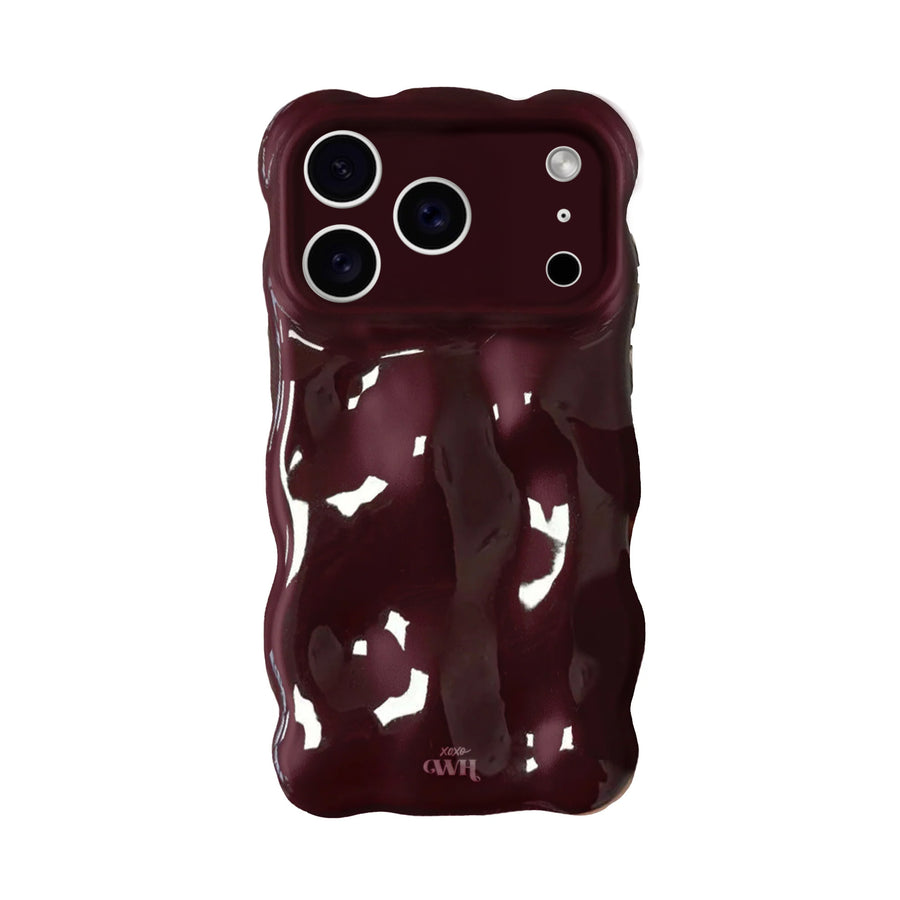 Bubbly case Burgundy - iPhone 17 Pro