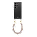 Funky Hearts Champagne Pearl Transparant Cord Case - Samsung Galaxy S24 Ultra