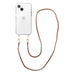 iPhone 14 - Classic Chain - Burgundy (long) Transparant Cord Case