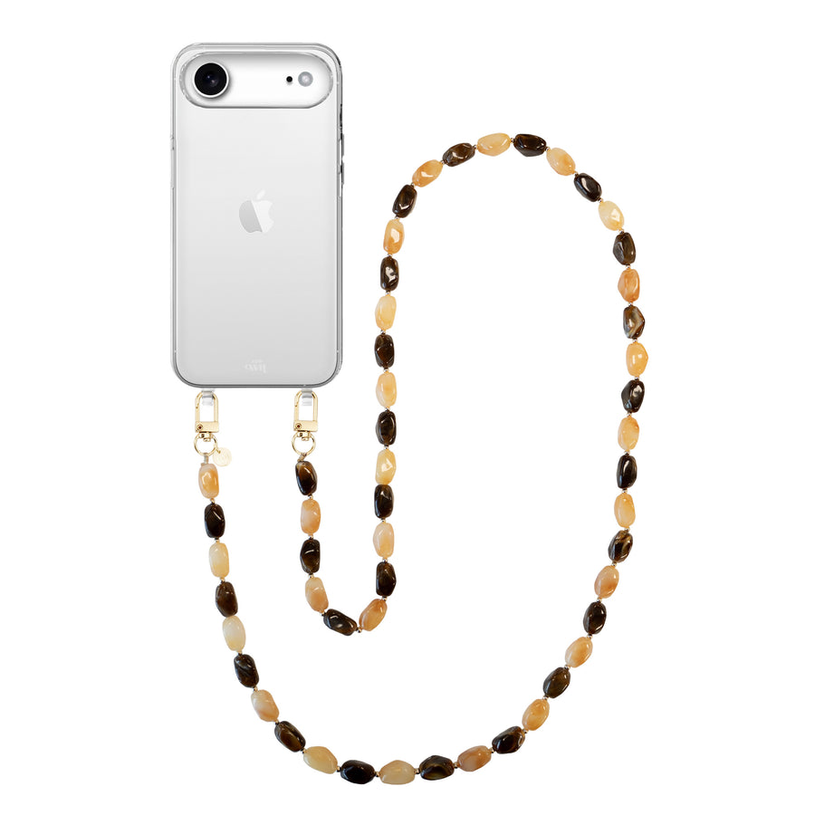 iPhone 17 Air - Amber Dust (long) Transparant Cord Case