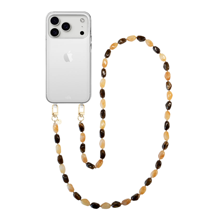 iPhone 17 Pro - Amber Dust (long) Transparant Cord Case