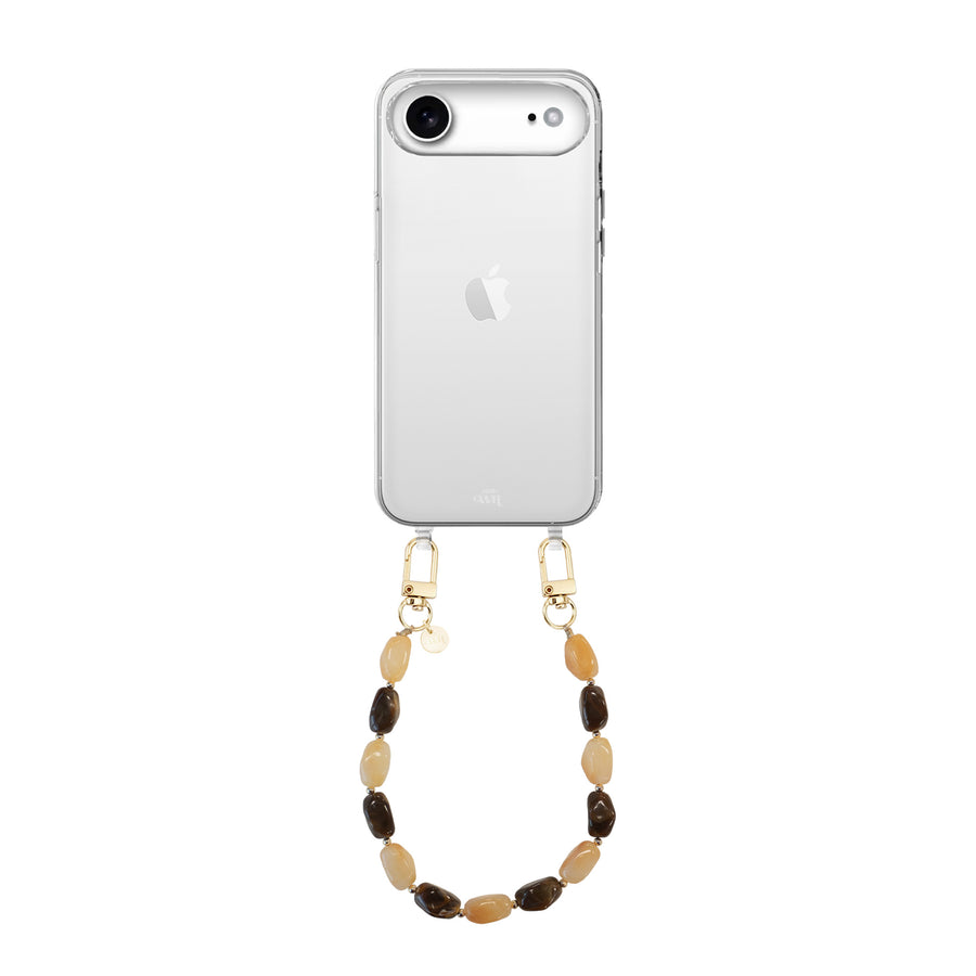 iPhone 17 Air - Amber Dust (short) Transparant Cord Case