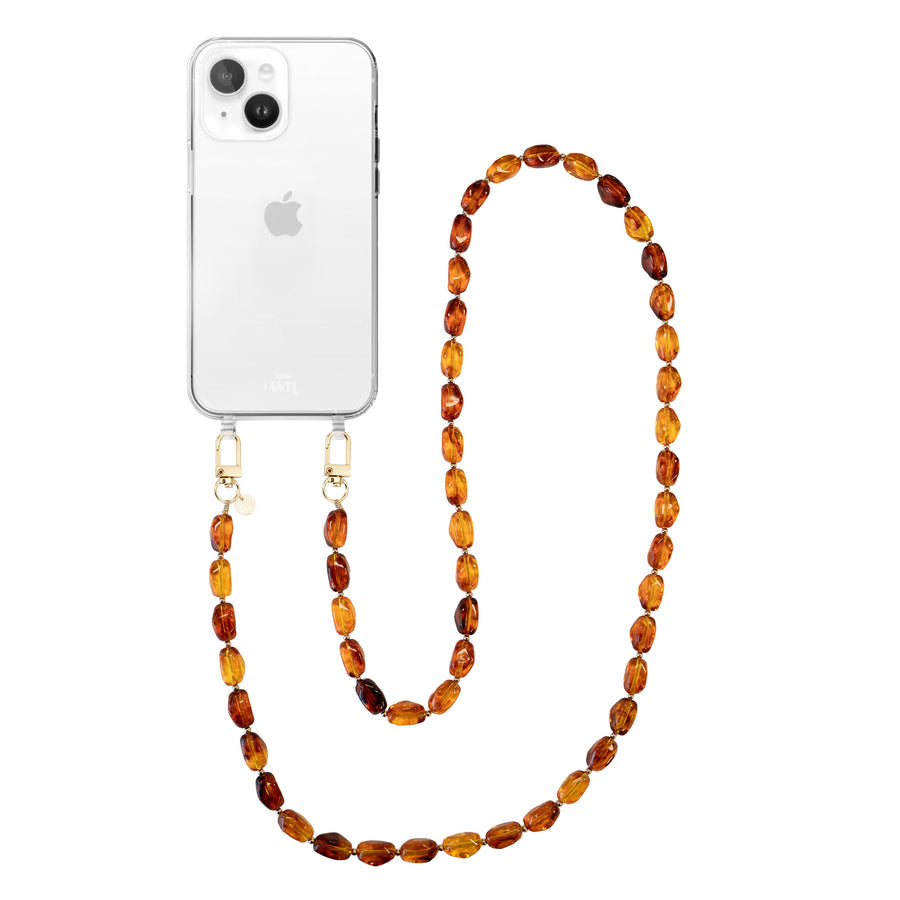 iPhone 13 - Honey Flame (long) Transparant Cord Case
