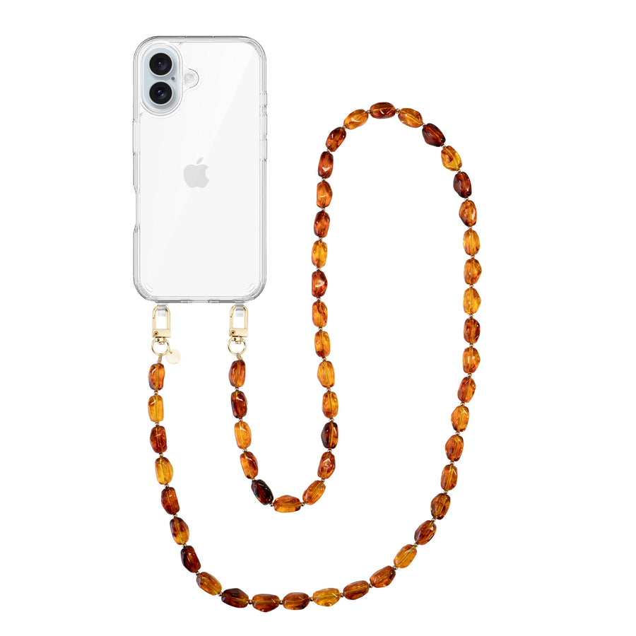 iPhone 17 - Honey Flame (long) Transparant Cord Case
