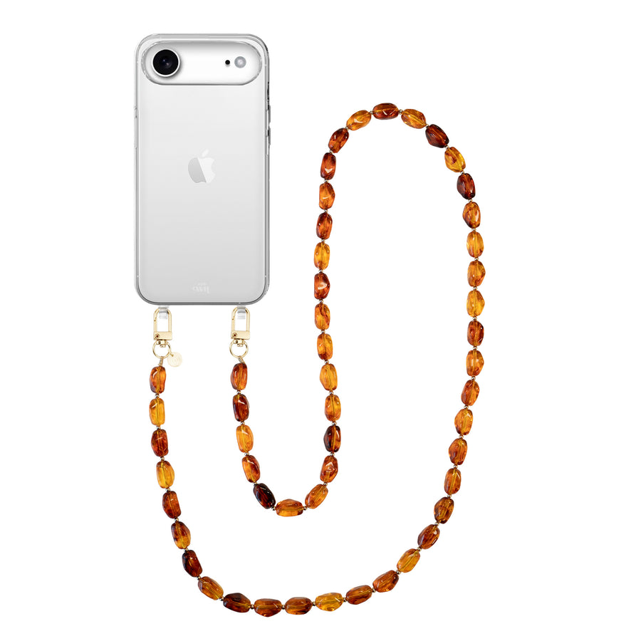 iPhone 17 Air - Honey Flame (long) Transparant Cord Case