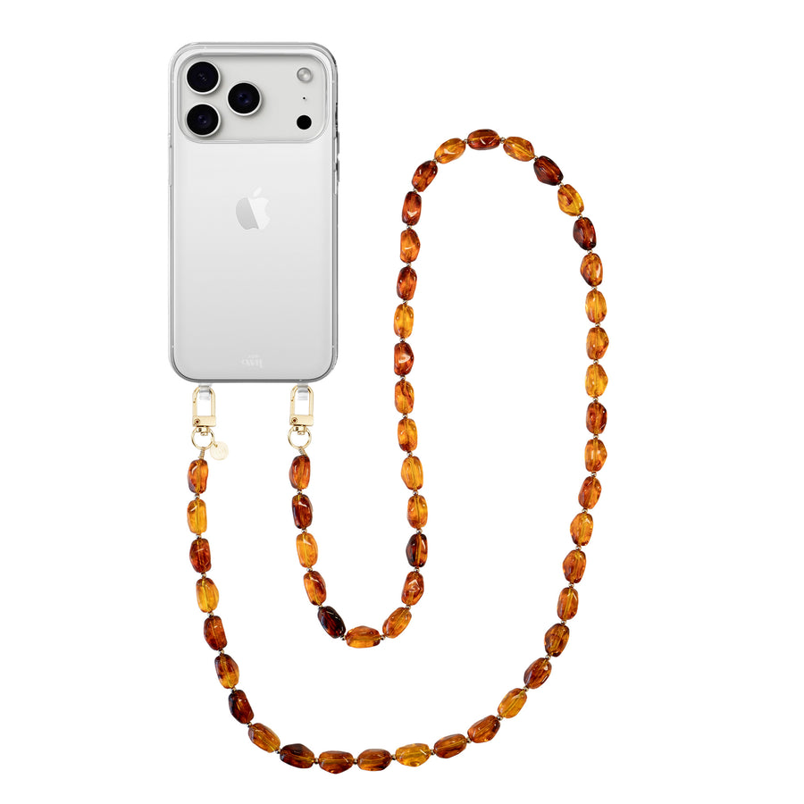 iPhone 17 Pro Max - Honey Flame (long) Transparant Cord Case