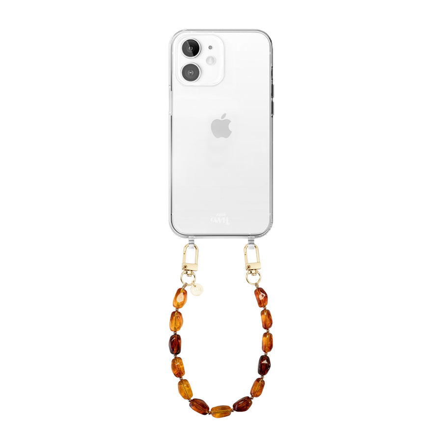 iPhone 12 - Honey Flame (short) Transparant Cord Case