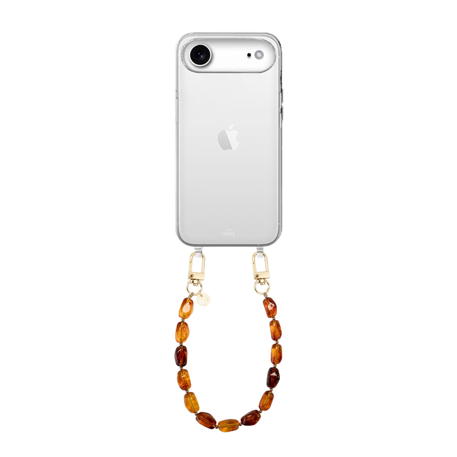 iPhone 17 Air - Honey Flame (short) Transparant Cord Case