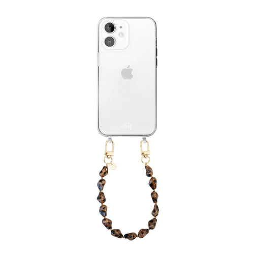 xoxo Wildhearts iPhone 11 - Leopard Muse (short) Transparant Cord Case