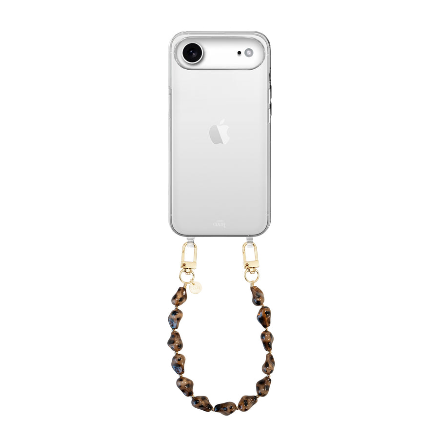 iPhone 17 Air - Leopard Muse (short) Transparant Cord Case