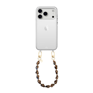 xoxo Wildhearts iPhone 17 Pro Max - Leopard Muse (short) Transparant Cord Case