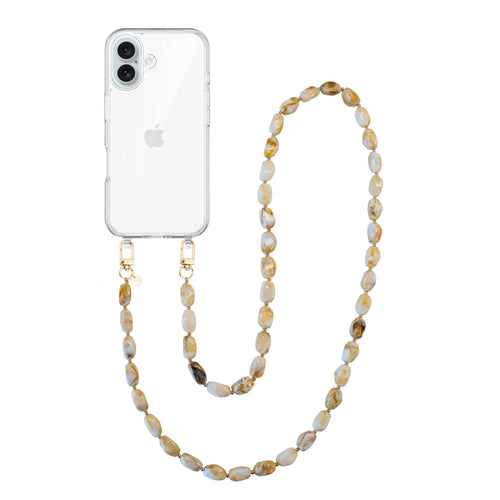 xoxo Wildhearts iPhone 16 - Moonlight (long) Transparant Cord Case