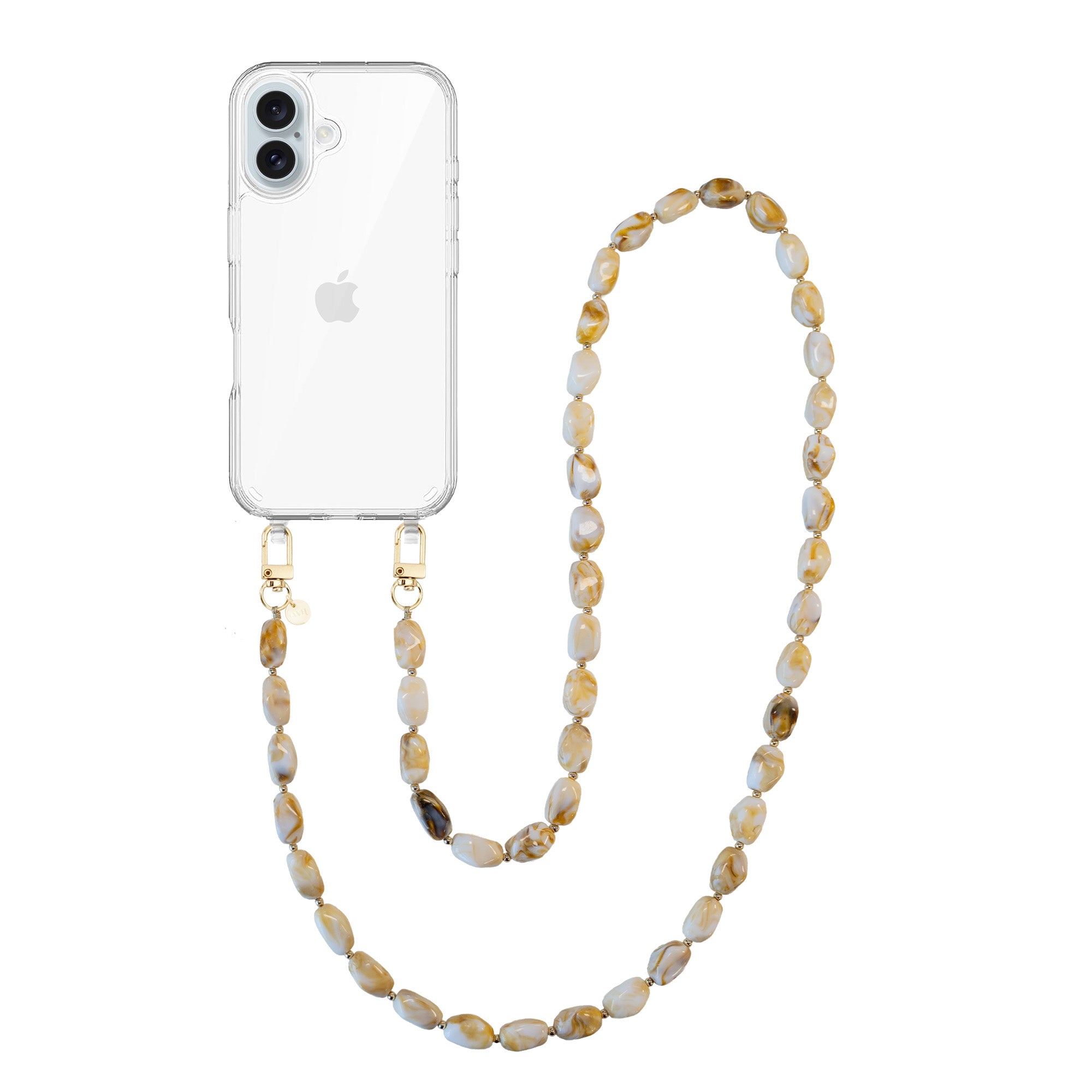 xoxo Wildhearts iPhone 16 - Moonlight (long) Transparant Cord Case