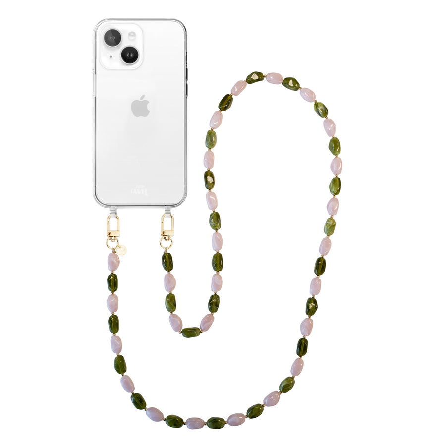 iPhone 15 Plus - Rose Quartz (long) Transparant Cord Case