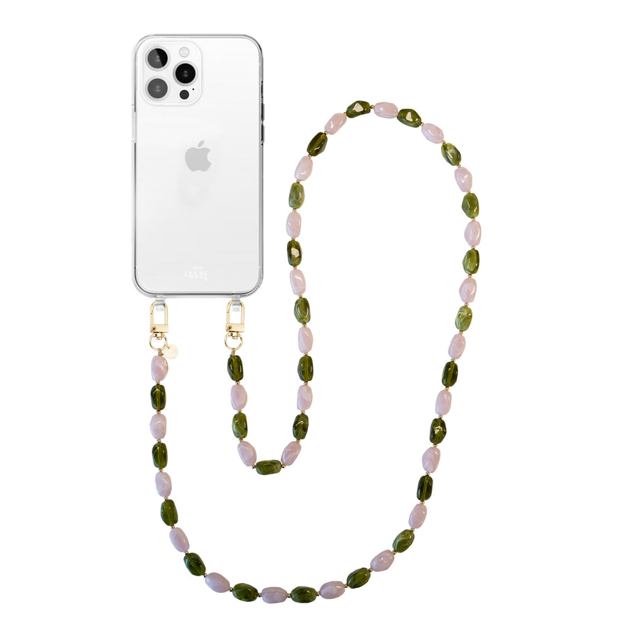 iPhone 14 Pro Max - Rose Quartz (long) Transparant Cord Case