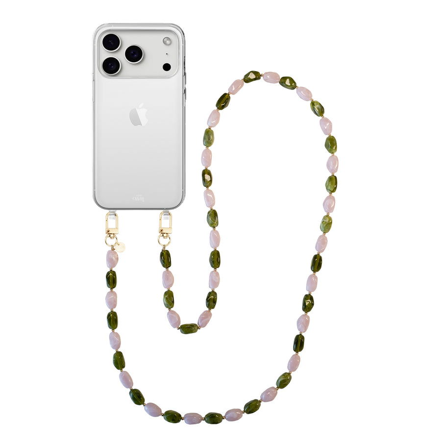 iPhone 17 Pro Max - Rose Quartz (long) Transparant Cord Case