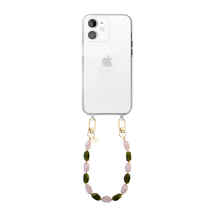 xoxo Wildhearts iPhone 11 - Rose Quartz (short) Transparant Cord Case