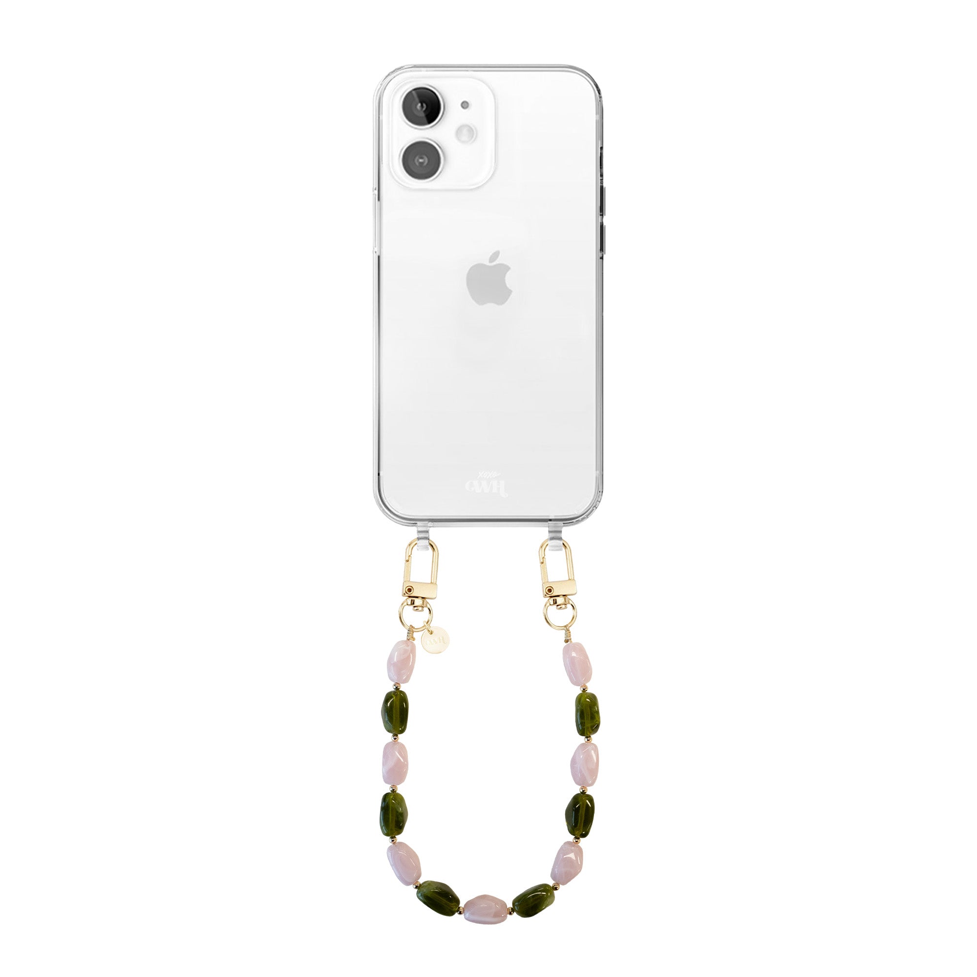 xoxo Wildhearts iPhone 11 - Rose Quartz (short) Transparant Cord Case