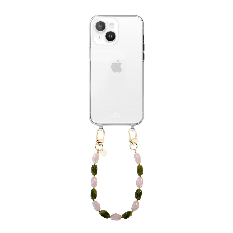 iPhone 13 Mini - Rose Quartz (short) Transparant Cord Case