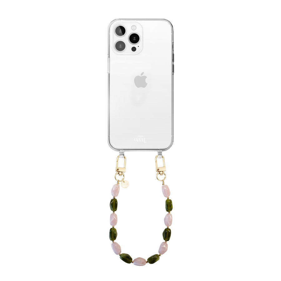 iPhone 14 Pro Max - Rose Quartz (short) Transparant Cord Case