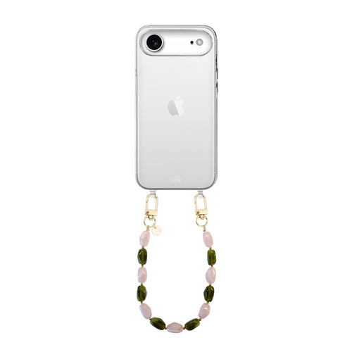 xoxo Wildhearts iPhone 17 Air - Rose Quartz (short) Transparant Cord Case