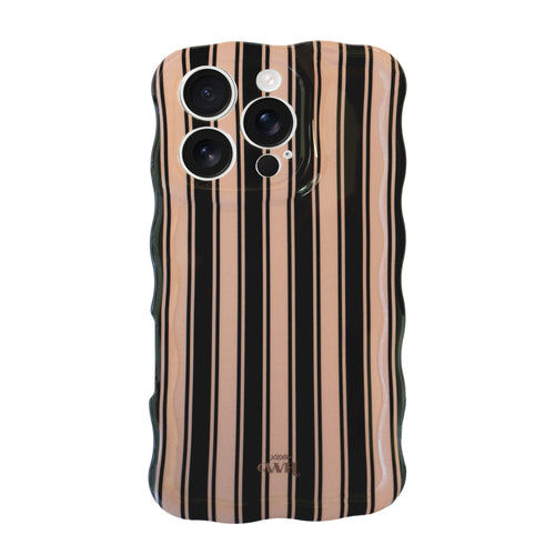 xoxo Wildhearts Glossy Wavy Case Cozy Affair (Black) - iPhone 13 Pro