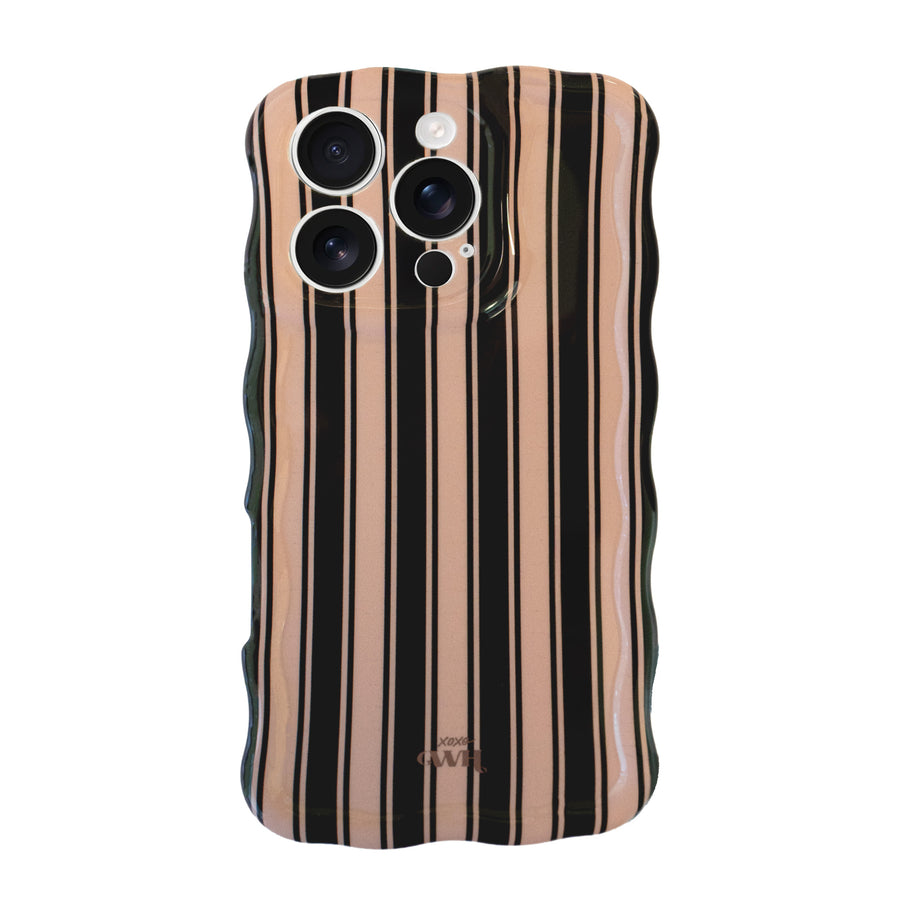 Glossy Wavy Case Cozy Affair (Black) - iPhone 14 Pro Max