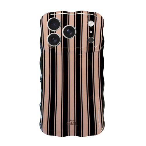 xoxo Wildhearts Glossy Wavy Case Cozy Affair (Black) - iPhone 17 Pro