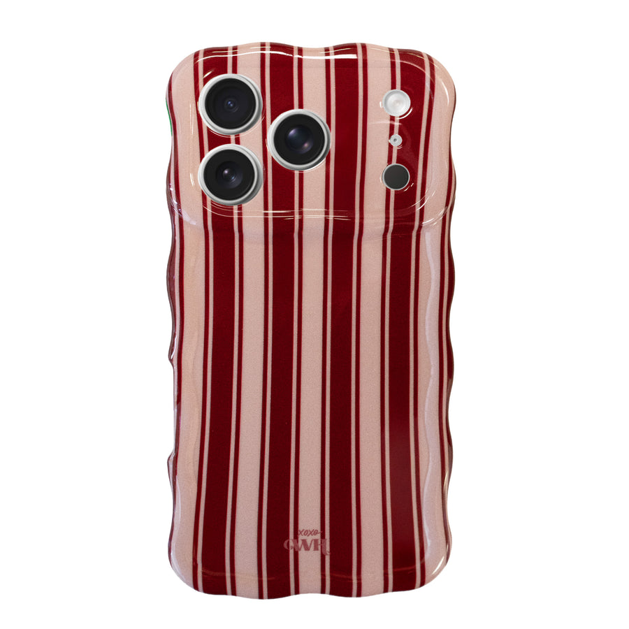 Glossy Wavy Case Cozy Affair (Burgundy) - iPhone 17 Pro
