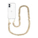 iPhone 17 - Cream Latte Transparant Cord Case - Long Cord