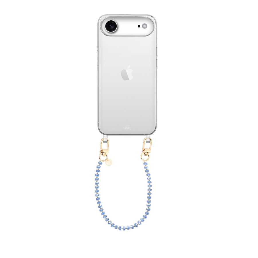 iPhone 17 Air - Crystal (Blue) Transparant Cord Case