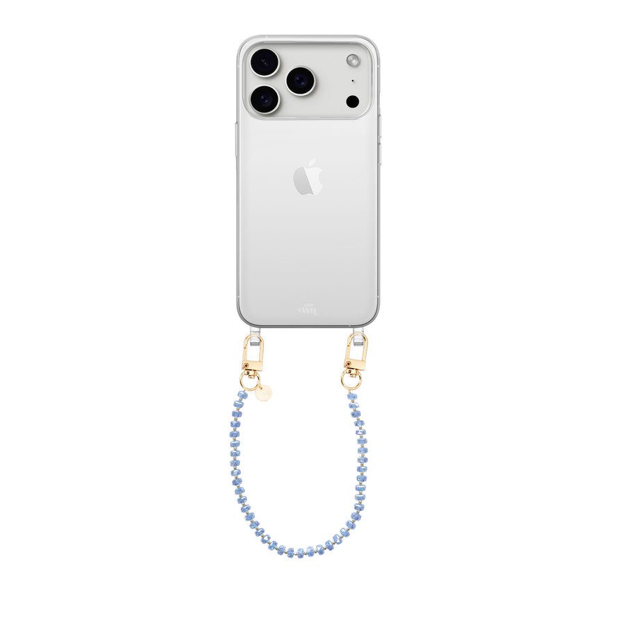 iPhone 17 Pro Max - Crystal (Blue) Transparant Cord Case