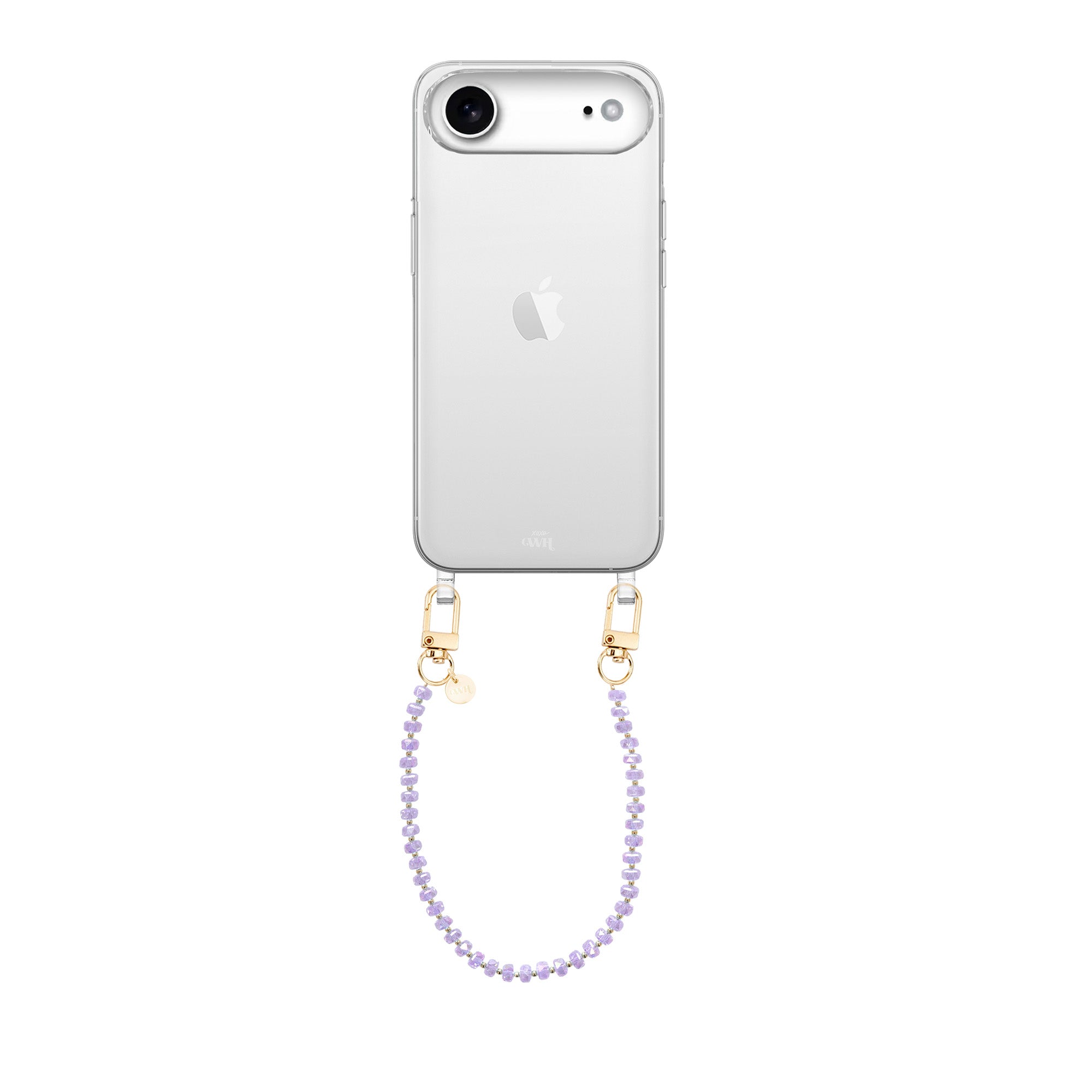 xoxo Wildhearts iPhone 17 Air - Crystal (Purple) Transparant Cord Case