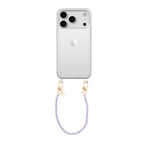 xoxo Wildhearts iPhone 17 Pro Max - Crystal (Purple) Transparant Cord Case