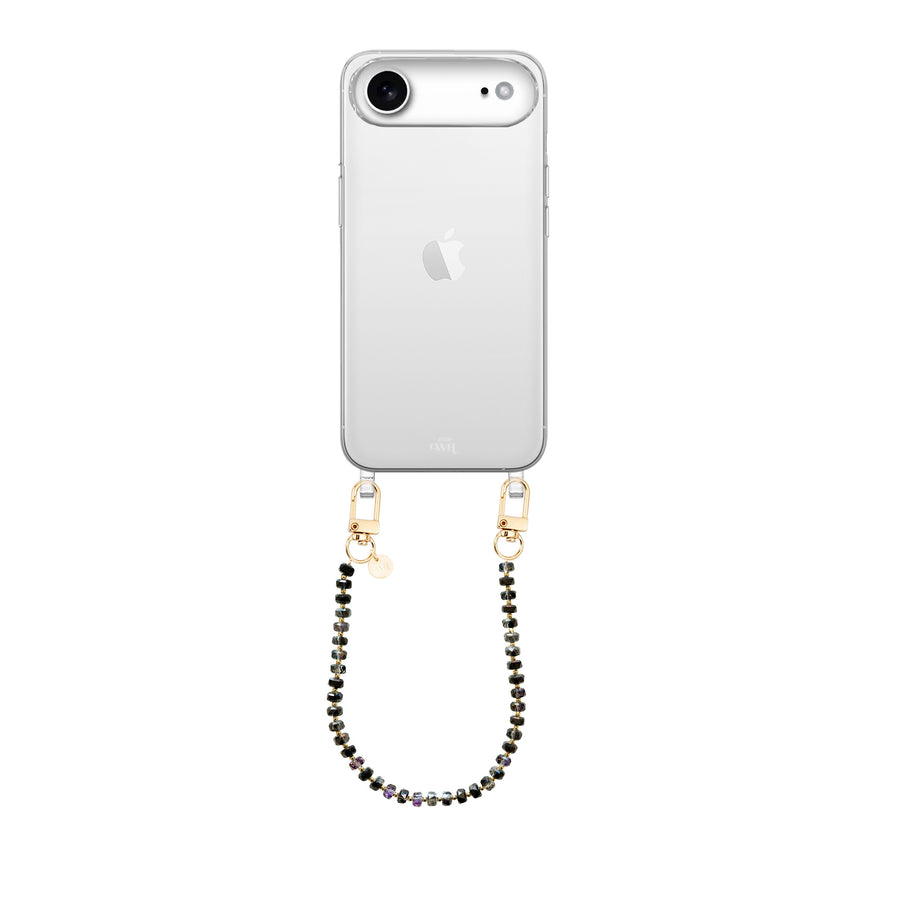 iPhone 17 Air - Crystal (Black) Transparant Cord Case
