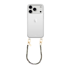 xoxo Wildhearts iPhone 17 Pro Max - Crystal (Black) Transparant Cord Case