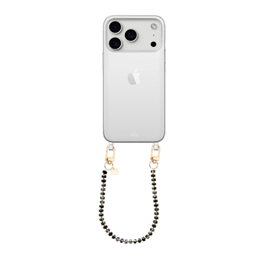 iPhone 17 Pro Max - Crystal (Black) Transparant Cord Case